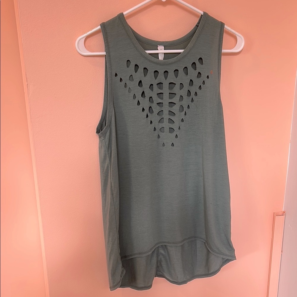 Green Sleeveless Women's Tank